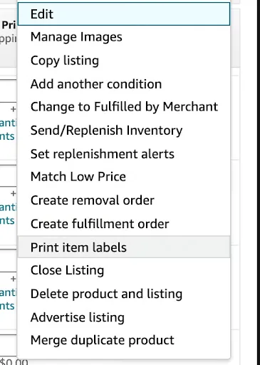 Select-Print-item-labels-from-dropdown 