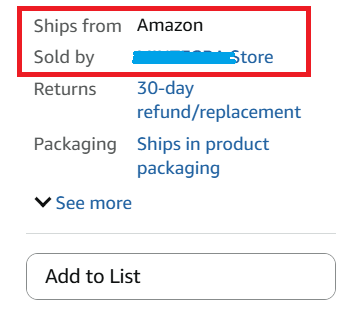 Shipas From Amazon 