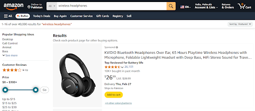 Amazon’s Homepage