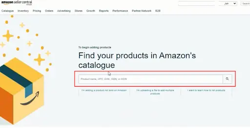 search for the product