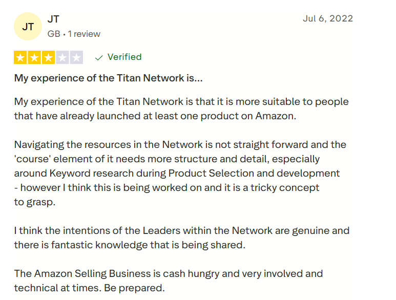Negative Reviews Titan Network