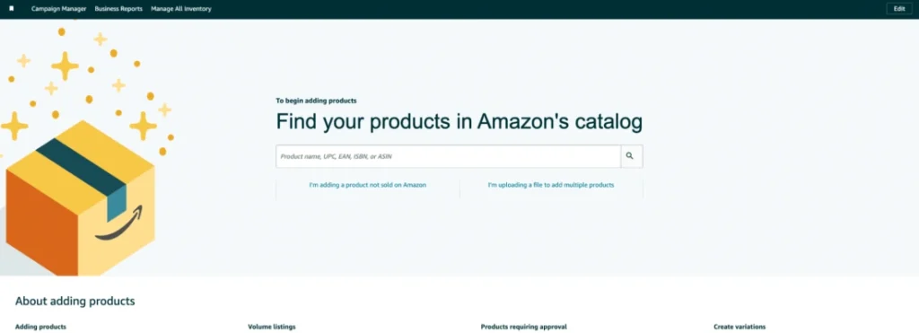 Find products in Amazon catalog