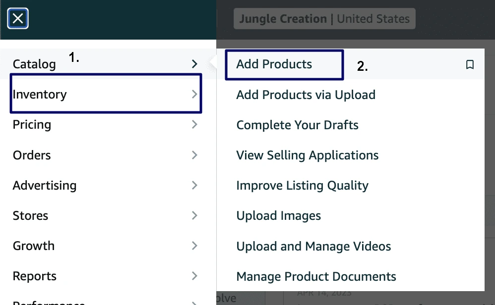 Add products in Amazon inventory