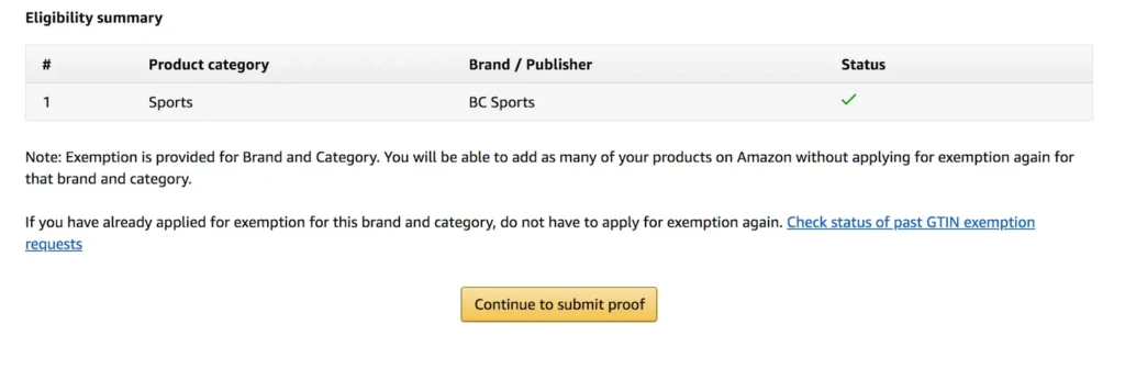continue to submit proof