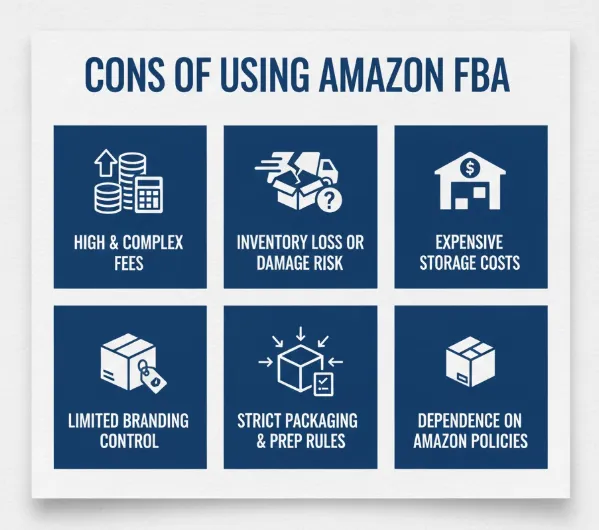 cons of using amazon fba
